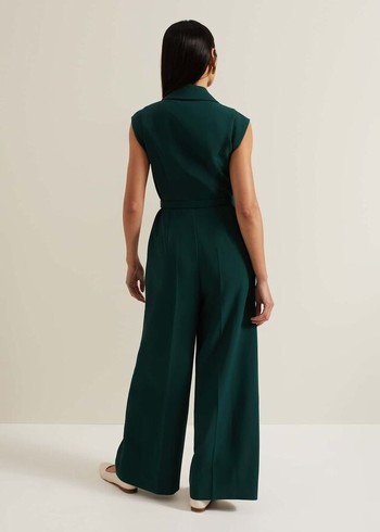 Phase Eight Renae Jumpsuit Green USA | 0238649-DS